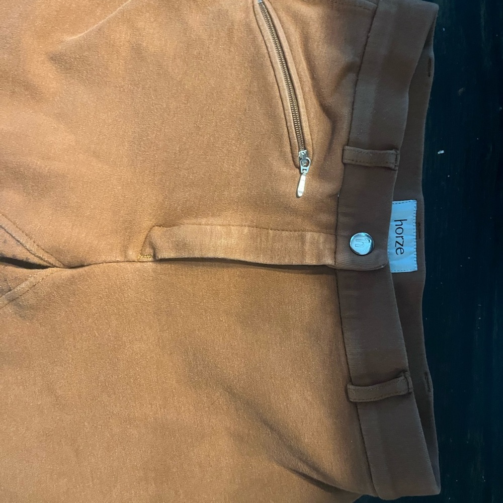 Horze Brown Riding Pants - Picture 2 of 6